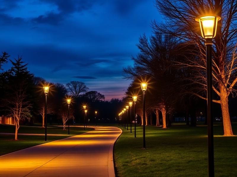 After — Memorial Park — re-lit
