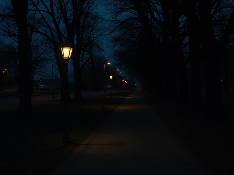 Before — Memorial Park — re-lit