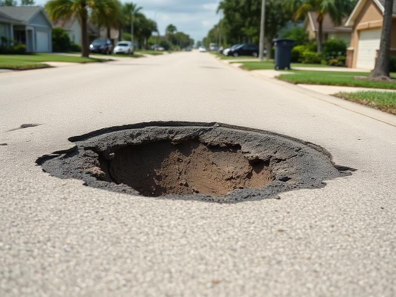 Before — Ocean Blvd pothole — patched
